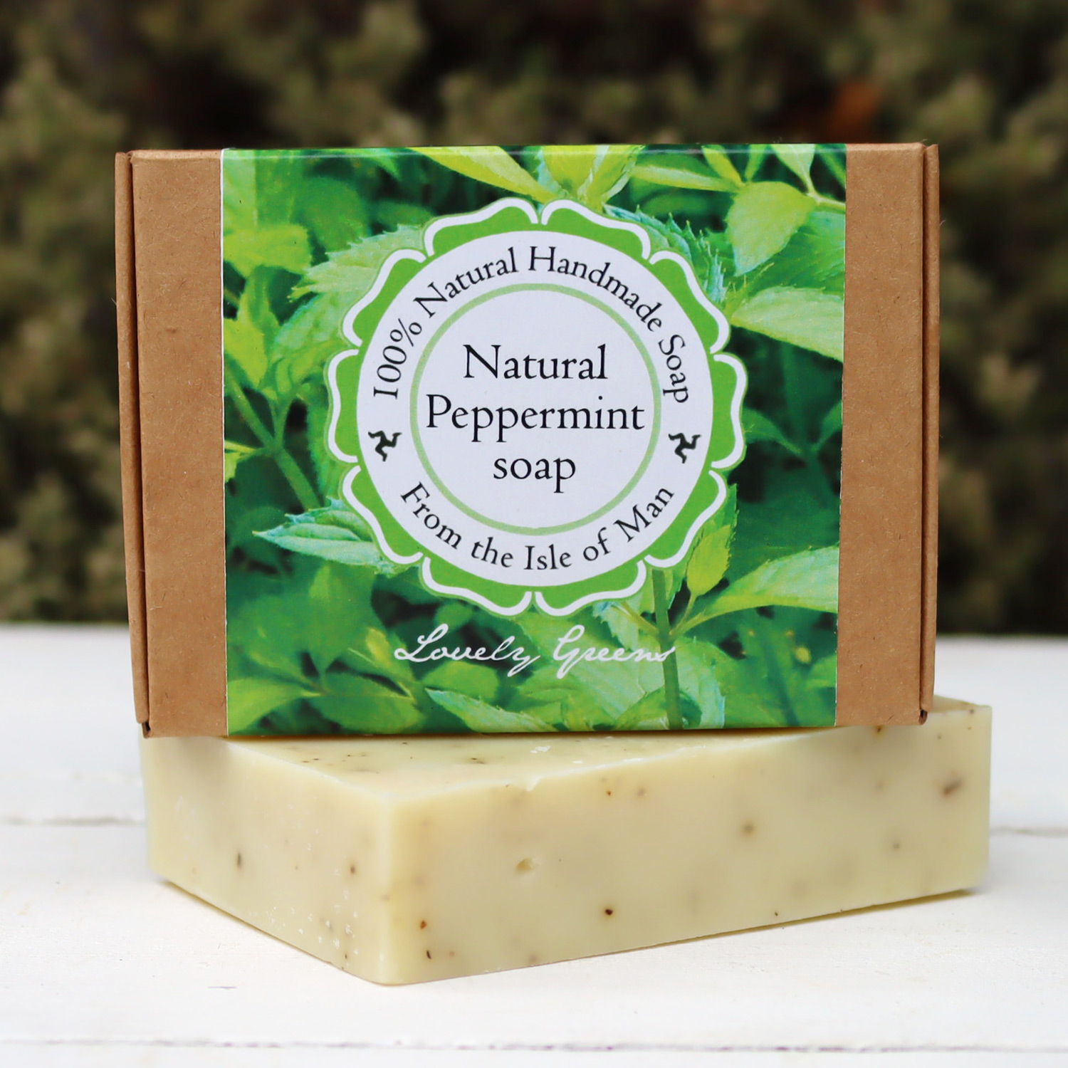 Natural Peppermint Soap Lovely Greens Handmade