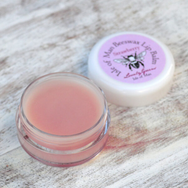 strawberry beeswax lip balm